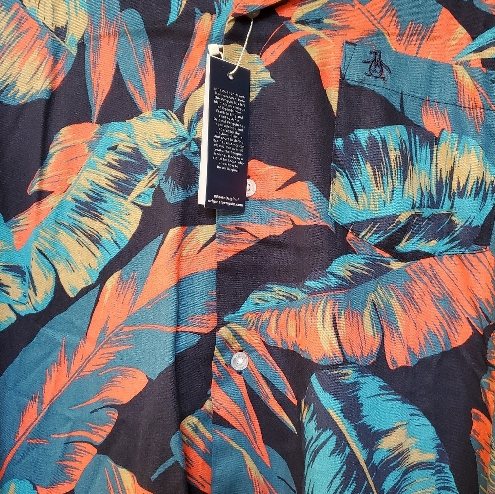 Penguin by Muningswear S/S Topical Shirt. Size XL - Picture 2 of 10